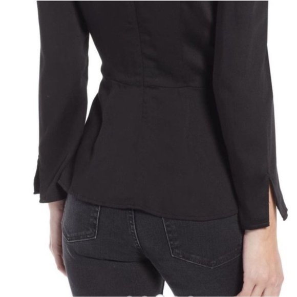 🆕️ SOMETHING NAVY GATHERED PEPLUM TOP - Picture 4 of 8